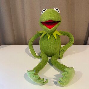 Vintage Kermit the Frog Plush‎ Puppet 18” Muppets Jim Henson Collectible
